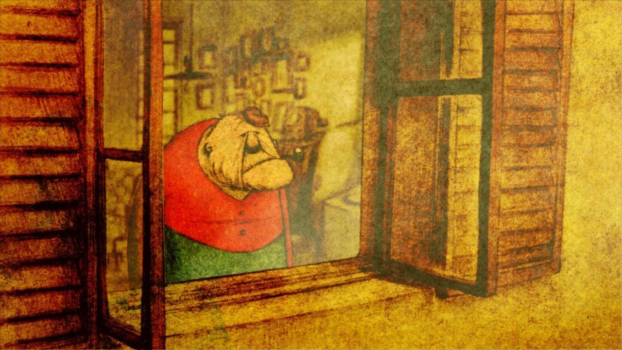 نمای اصلی خانهی مکعبهای کوچک